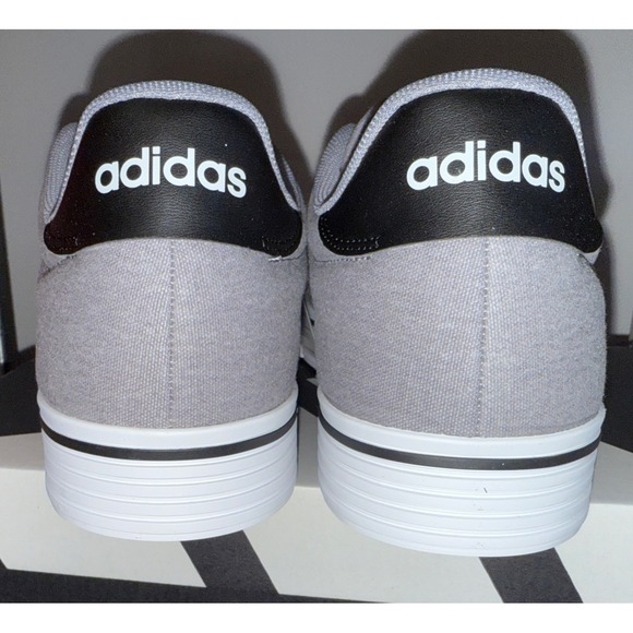 Adidas Shoes Daily 4.0 Grey/Black Sportswear Size 9.5 Men/10.5 Women - Picture 3 of 5